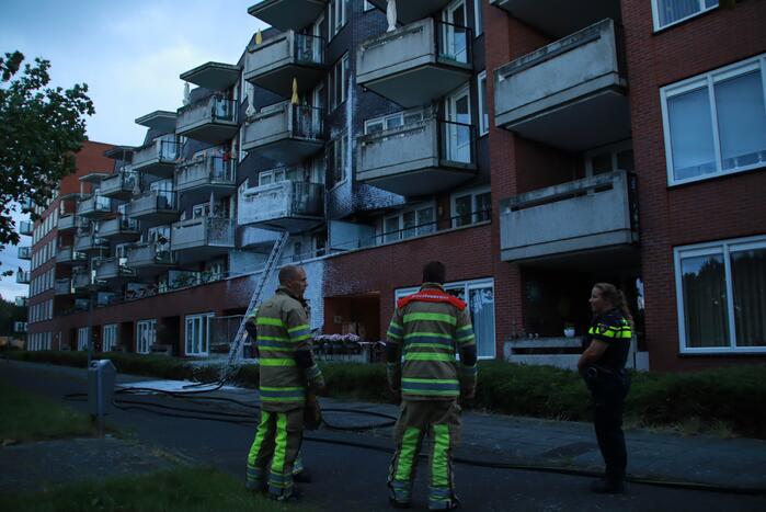 Grote brand in appartementencomplex