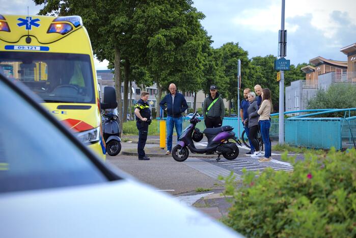 Brommerrijder gewond bij eenzijdig ongeval