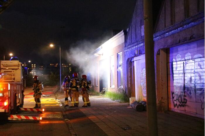Brand in voormalig kantoorpand