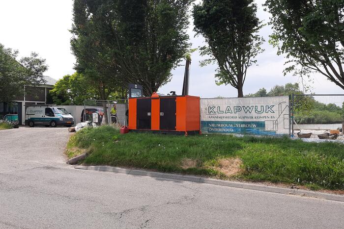 Gasleiding geraakt tijdens heiwerkzaamheden op bouwplaats