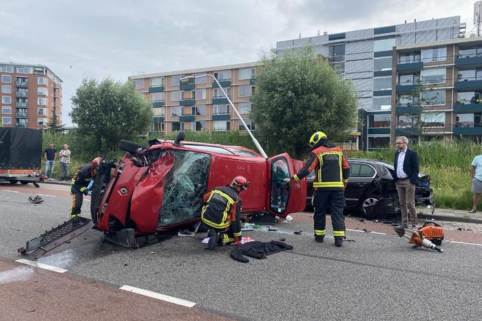 Zwaargewonde bij ernstig ongeval