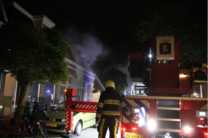 Uitslaande brand in woning
