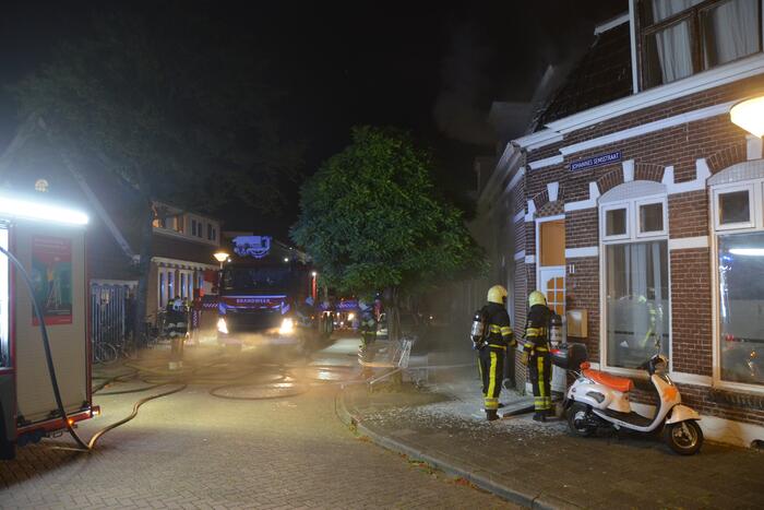 Uitslaande brand in woning
