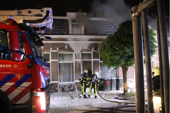 Uitslaande brand in woning