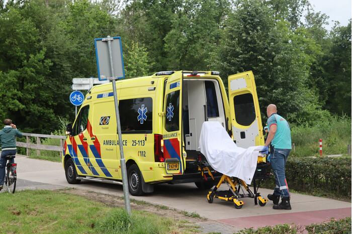 Fietser gewond na val op fietspad