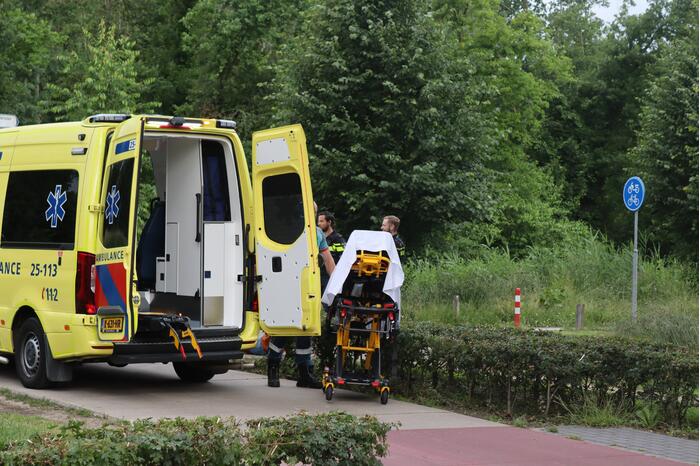 Fietser gewond na val op fietspad