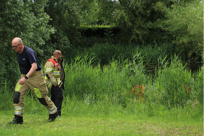 Reddingsactie brandweer voor baby-eendjes