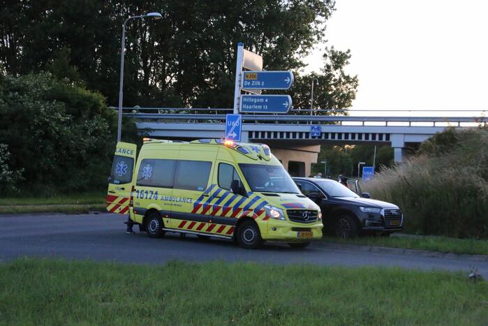 Wielrenners botsen op fietspad