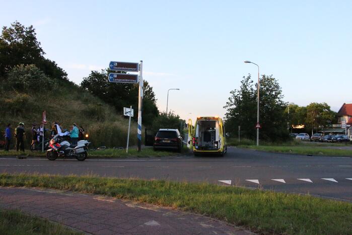 Wielrenners botsen op fietspad