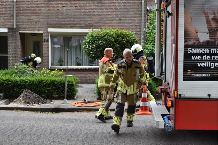 Bij aanleggen glasvezel is gasleiding geraakt
