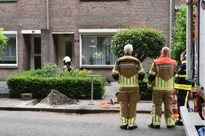 Bij aanleggen glasvezel is gasleiding geraakt