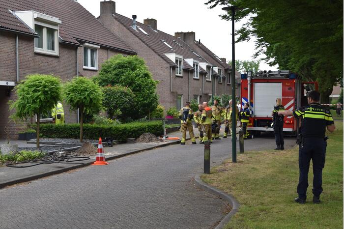 Bij aanleggen glasvezel is gasleiding geraakt