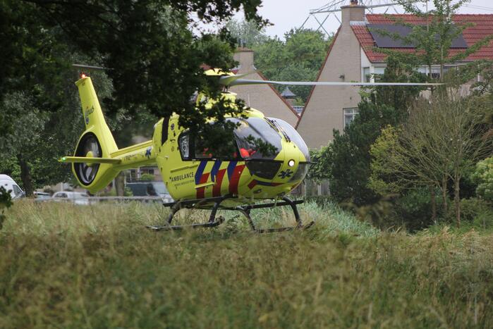 Traumahelikopter landt voor incident met baby