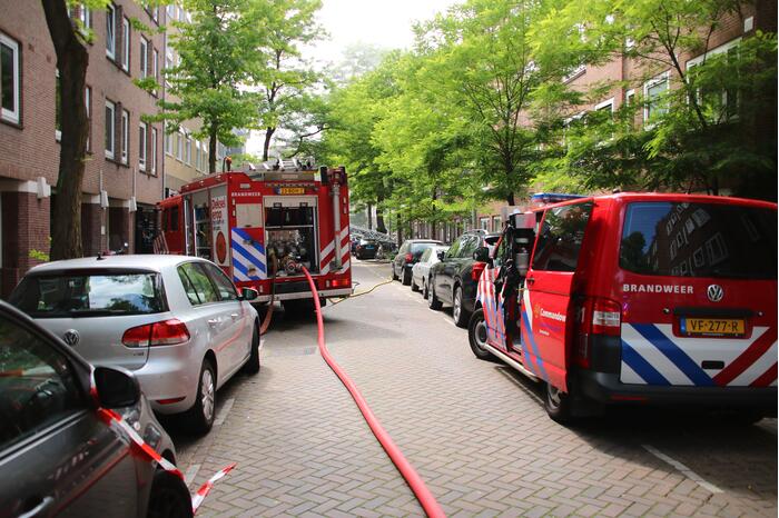 Veel rook bij brand in appartement
