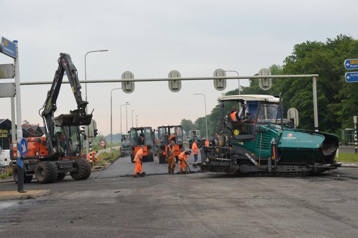 Kruispunt afgesloten door groot onderhoud