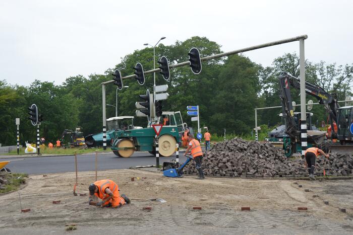 Kruispunt afgesloten door groot onderhoud