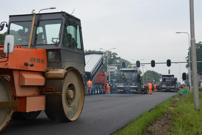 Kruispunt afgesloten door groot onderhoud