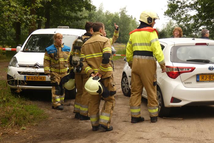 Brandweer doet onderzoek naar dumping in recreatiegebied