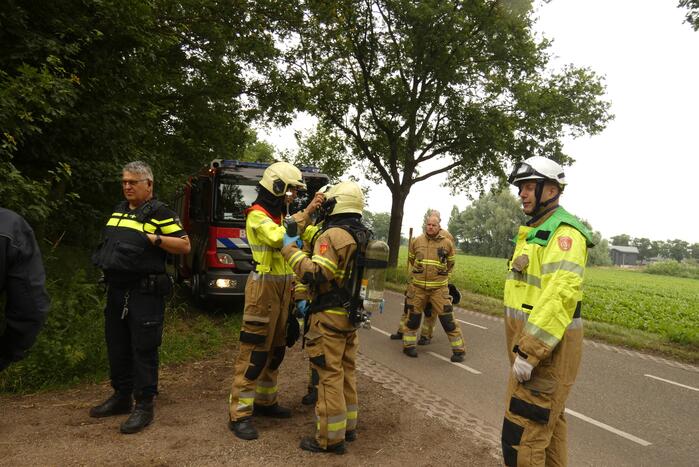 Brandweer doet onderzoek naar dumping in recreatiegebied
