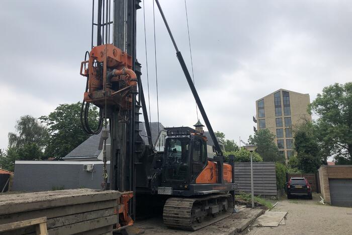 Scheur in waterleiding ontstaan