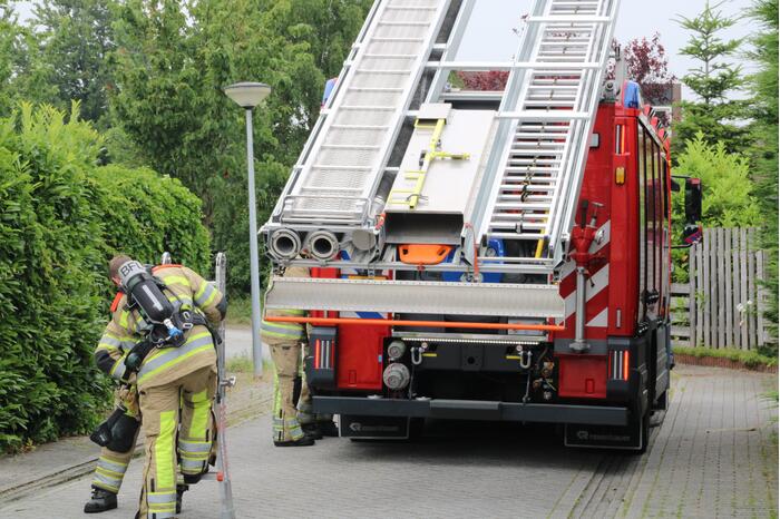 Gasbrander veroorzaakt schade aan schuur