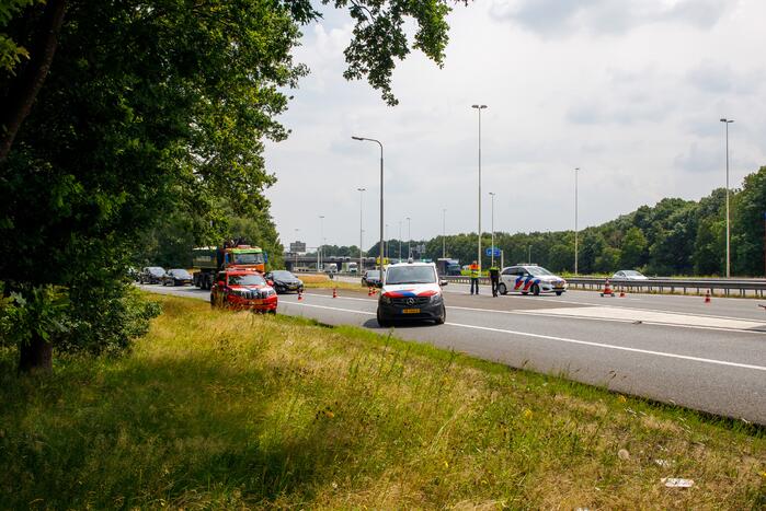 Meerdere voertuigen betrokken bij kop-staart botsing