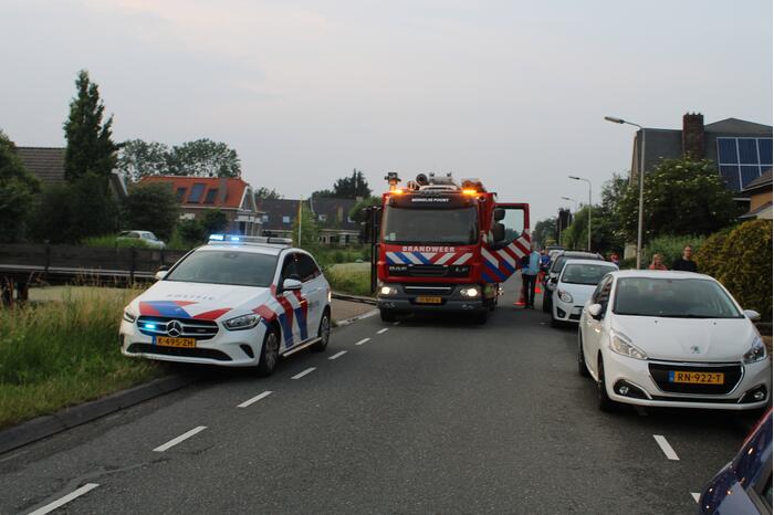 Brand in airco-unit van woning