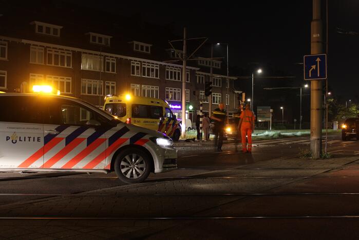 Personenauto total-loss door botsing