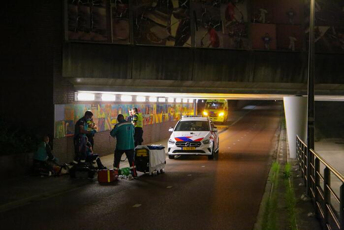 Beschonken fietser gewond door val