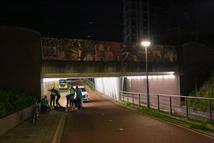 Beschonken fietser gewond door val