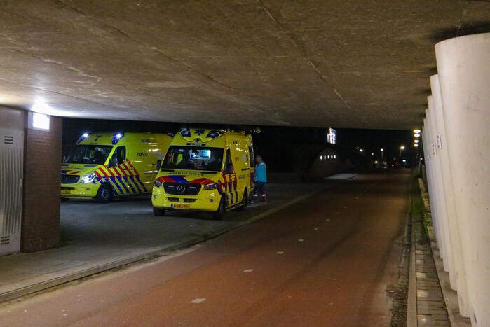 Beschonken fietser gewond door val