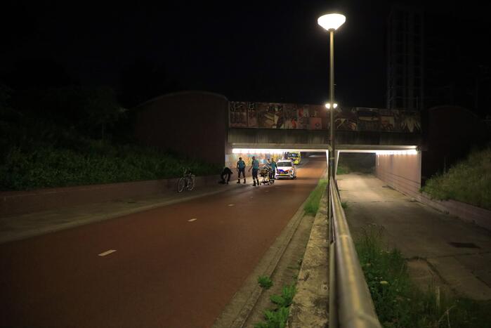 Beschonken fietser gewond door val