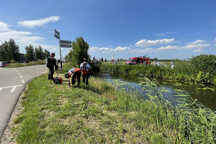 Magneetvissers vinden object in sloot