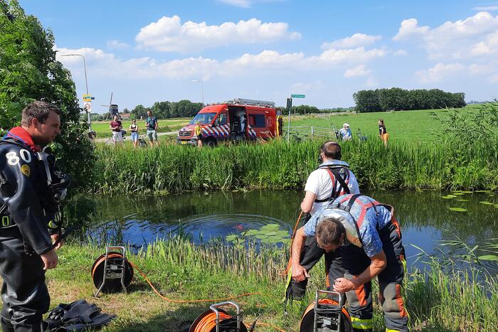 Magneetvissers vinden object in sloot