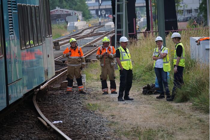 Trein ontspoort na vertrek