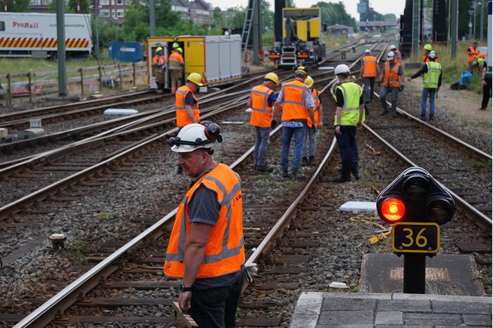 Trein ontspoort na vertrek