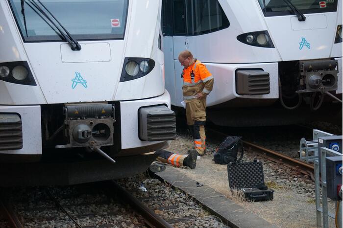 Trein ontspoort na vertrek