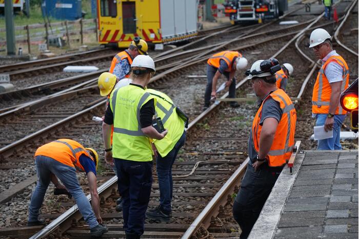 Trein ontspoort na vertrek