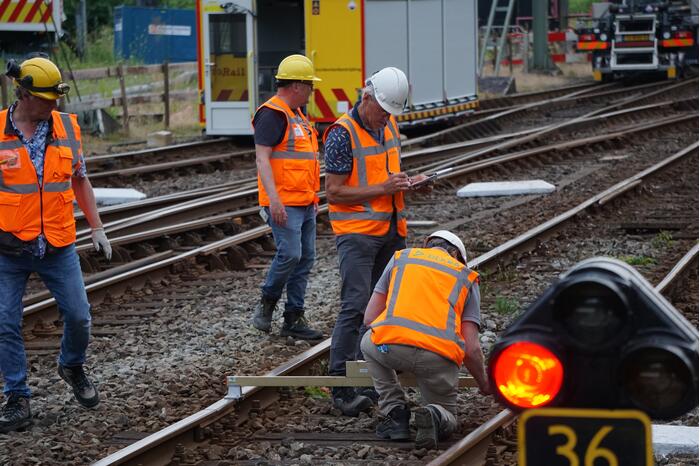 Trein ontspoort na vertrek