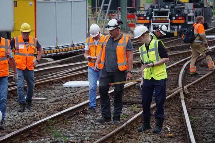 Trein ontspoort na vertrek