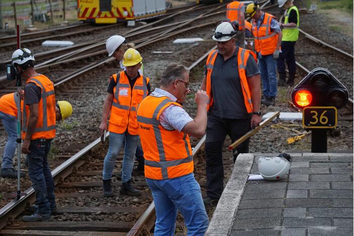 Trein ontspoort na vertrek