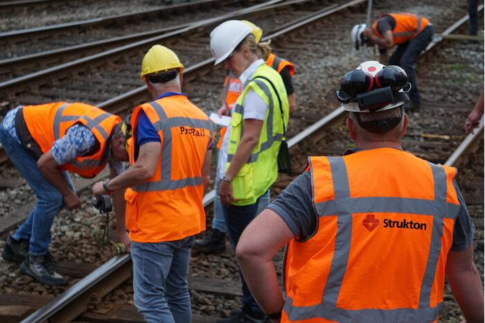 Trein ontspoort na vertrek
