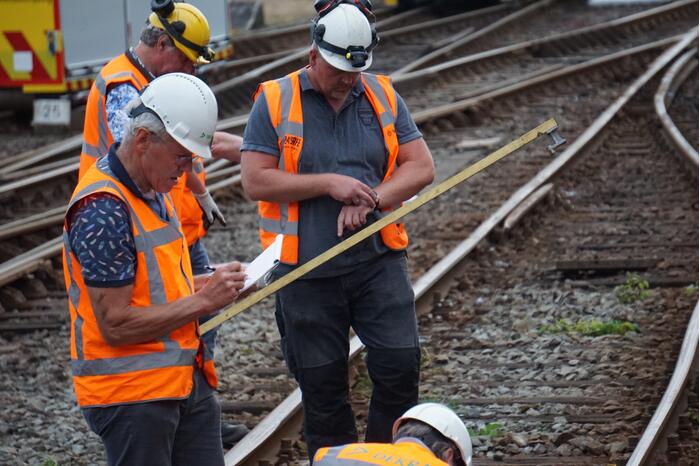 Trein ontspoort na vertrek