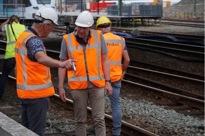 Trein ontspoort na vertrek