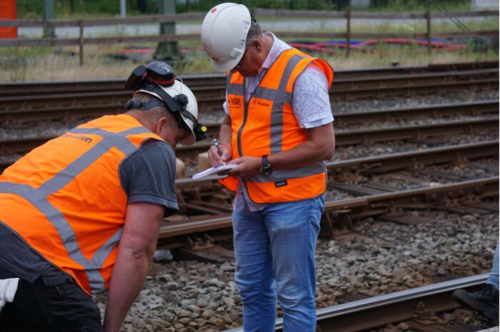 Trein ontspoort na vertrek