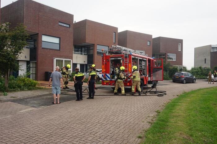 Veel rook bij brand in wasdroger