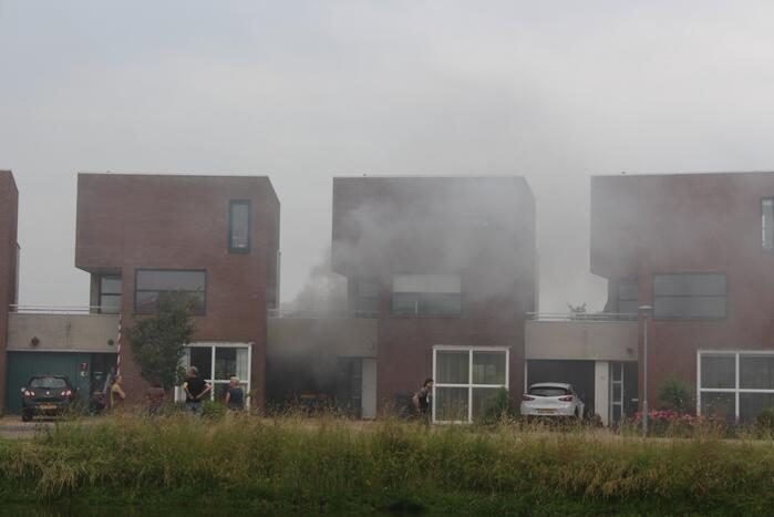 Veel rook bij brand in wasdroger