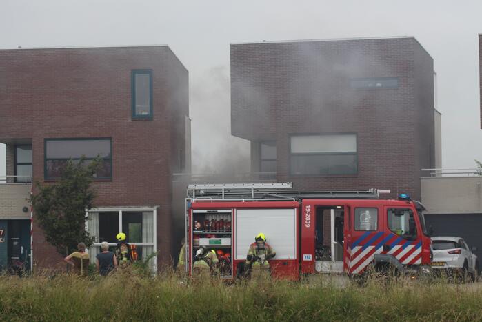 Veel rook bij brand in wasdroger
