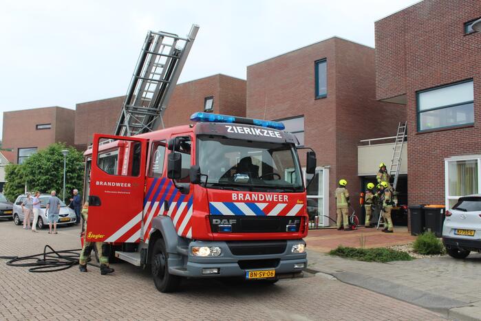 Veel rook bij brand in wasdroger