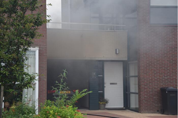 Veel rook bij brand in wasdroger